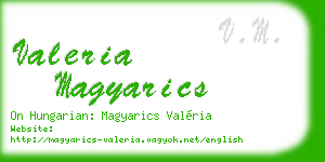 valeria magyarics business card